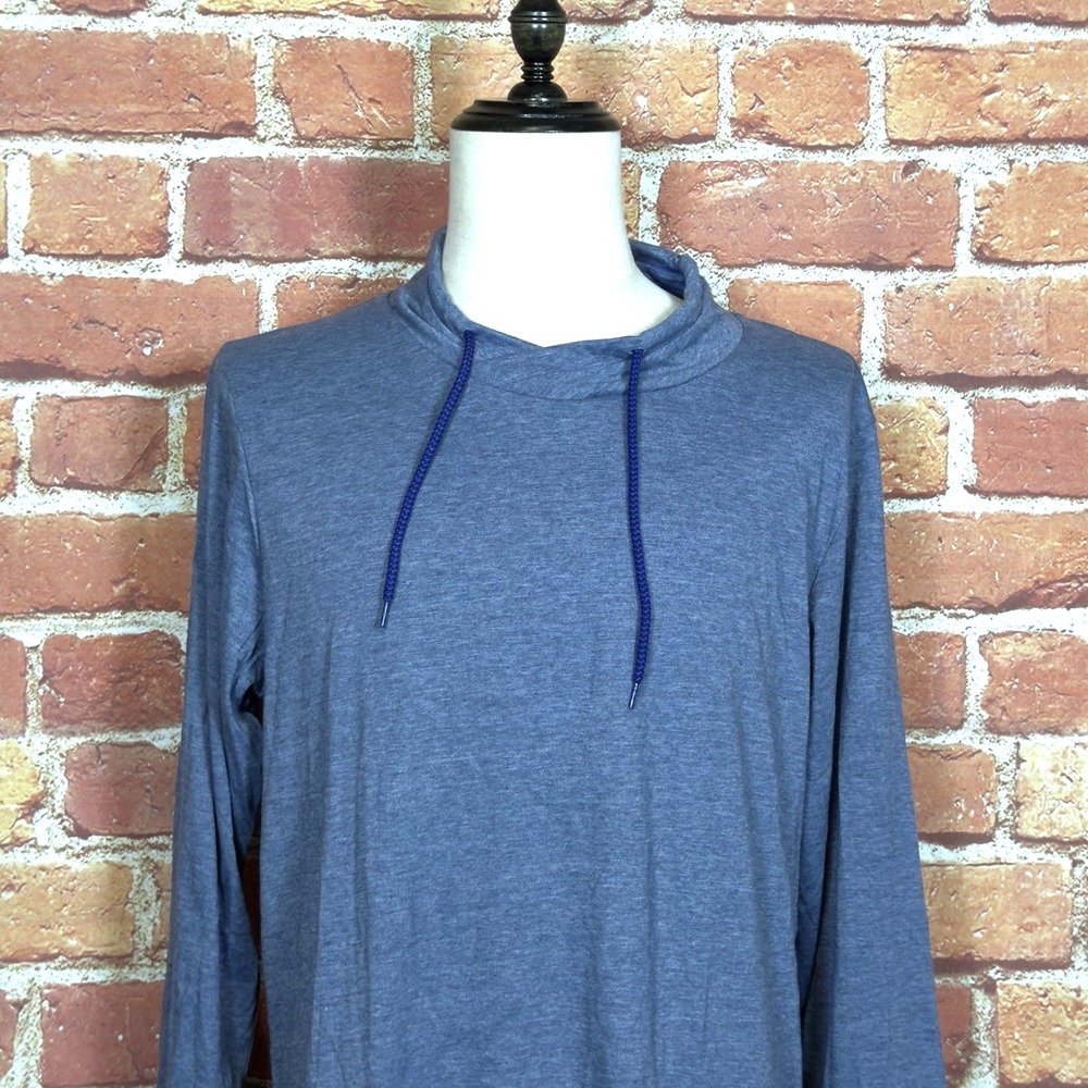 Jason Wu x Evaair Men's Large Pullover Drawstring Top Blue Casual Comfort - Picture 2 of 13